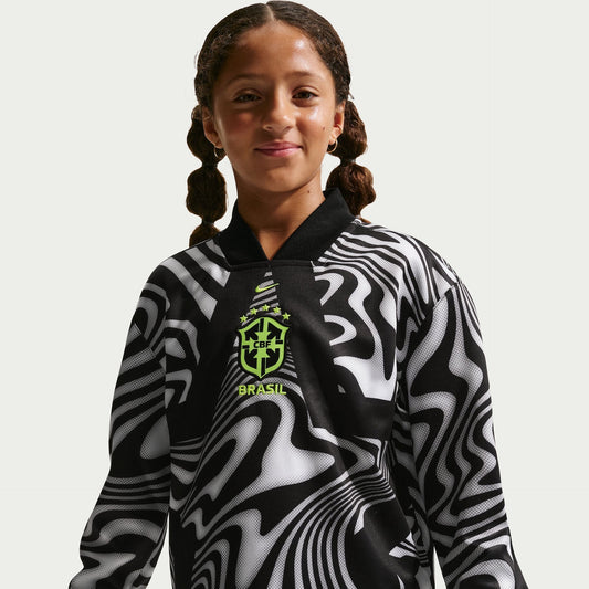 Camisa de Goleiro Brasil Manga Longa 2025/26 Nike Infantil - foto 1
