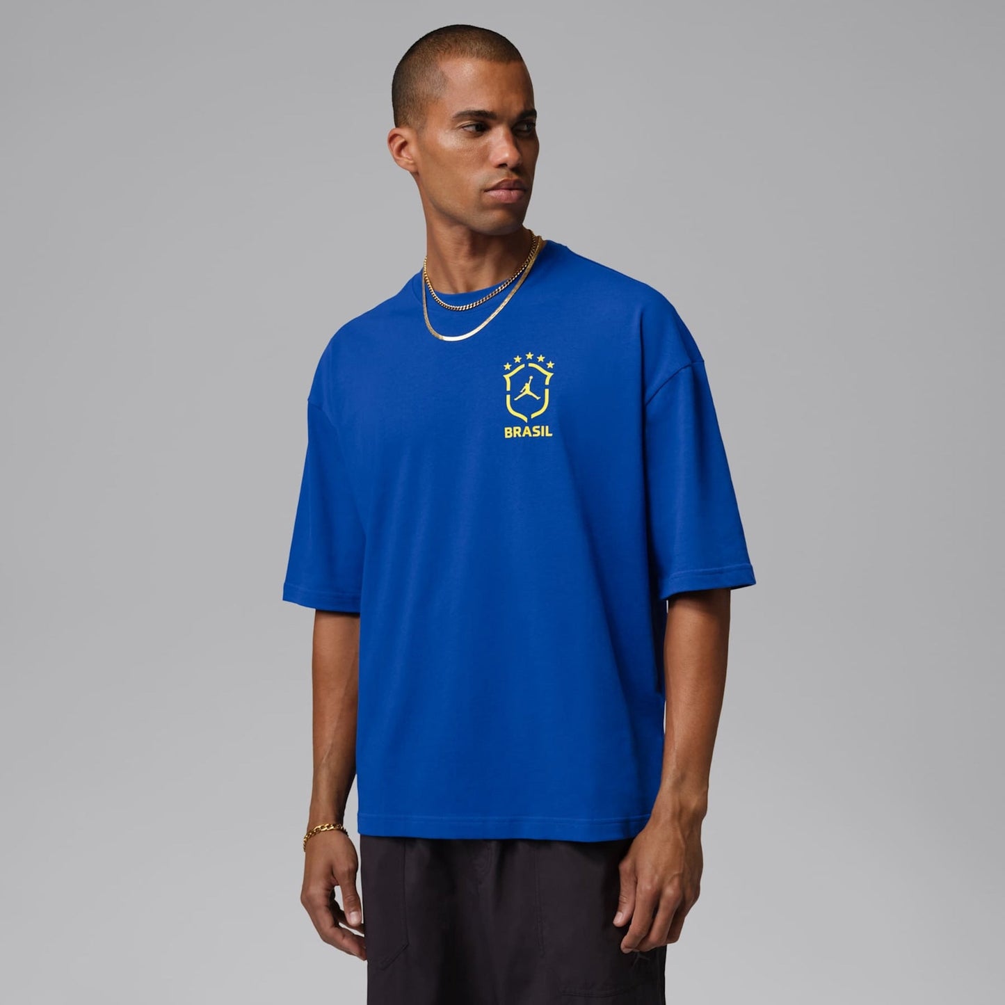 Camiseta Brasil Air Jordan 85 Oversized Masculina - foto 1