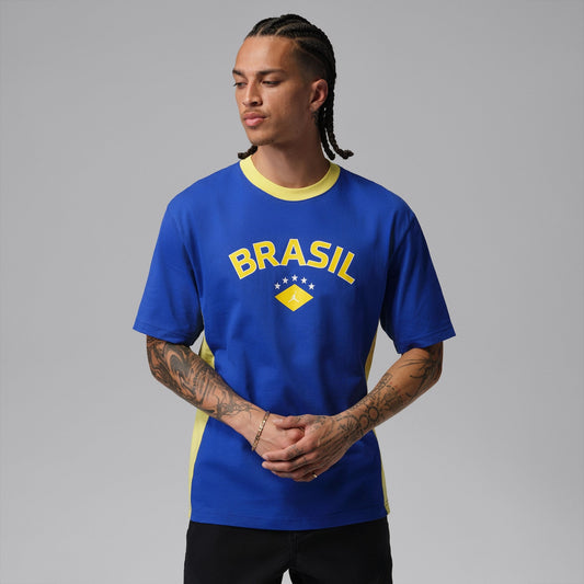 Camiseta Brasil Air Jordan 85 Crew Masculina - foto 1
