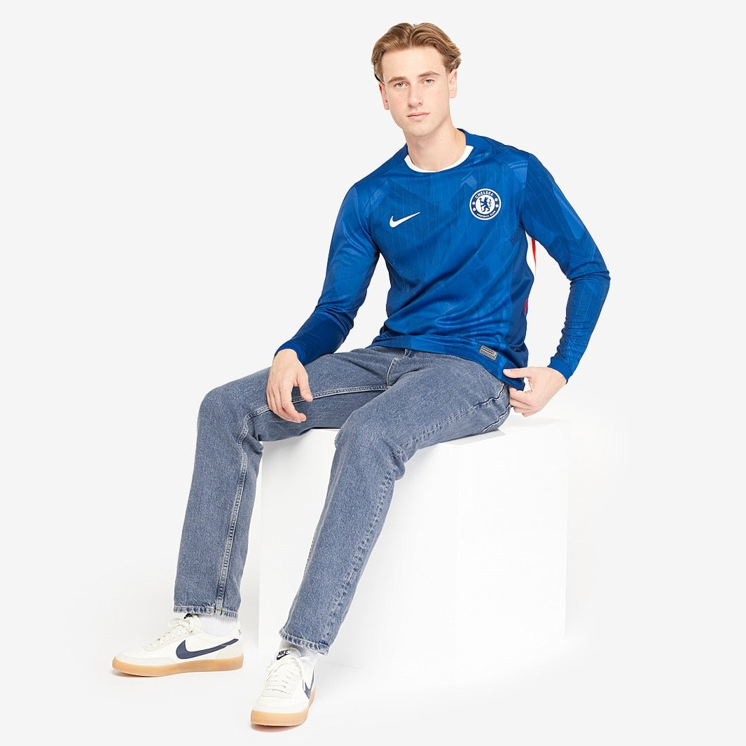 Camisa Nike Chelsea 2025/26 I Manga Longa Torcedor - foto 2