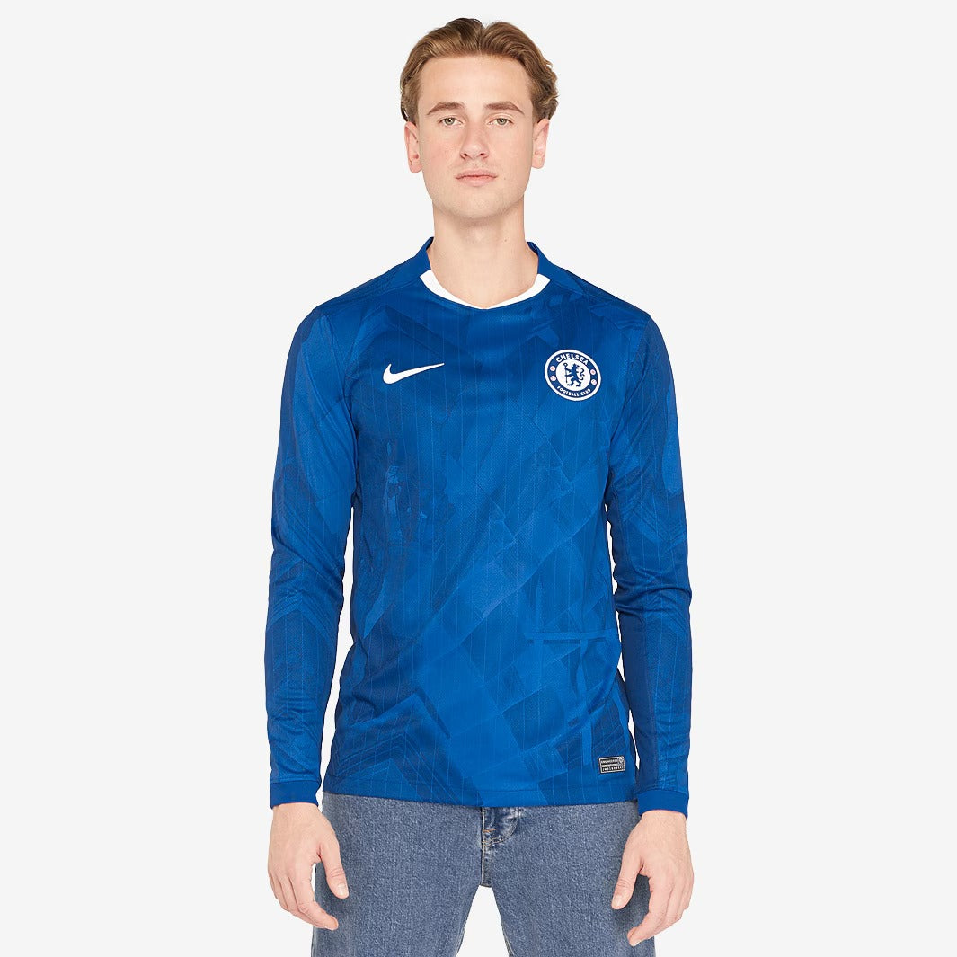 Camisa Nike Chelsea 2025/26 I Manga Longa Torcedor - foto 1