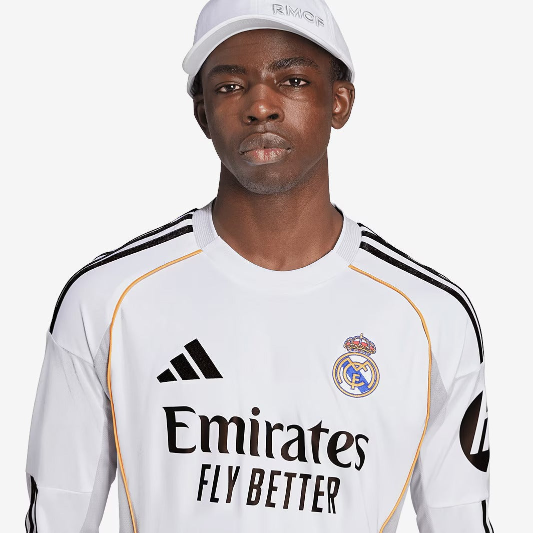 Camisa Adidas Real Madrid 2025/26 I Manga Longa - foto 4