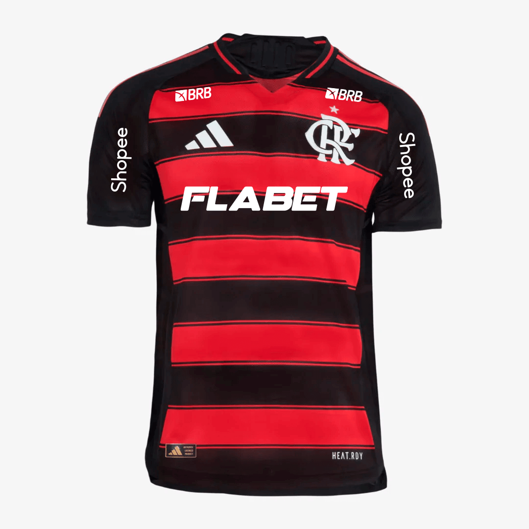 Camisa Adidas Flamengo 2025/26 I Authentic Com Patrocínios - foto 1