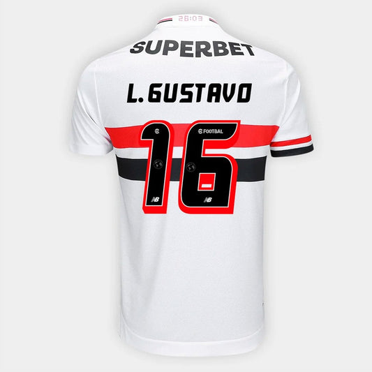 Camisa New Balance São Paulo 2025/26 I L. Gustavo N° 16 - foto 1