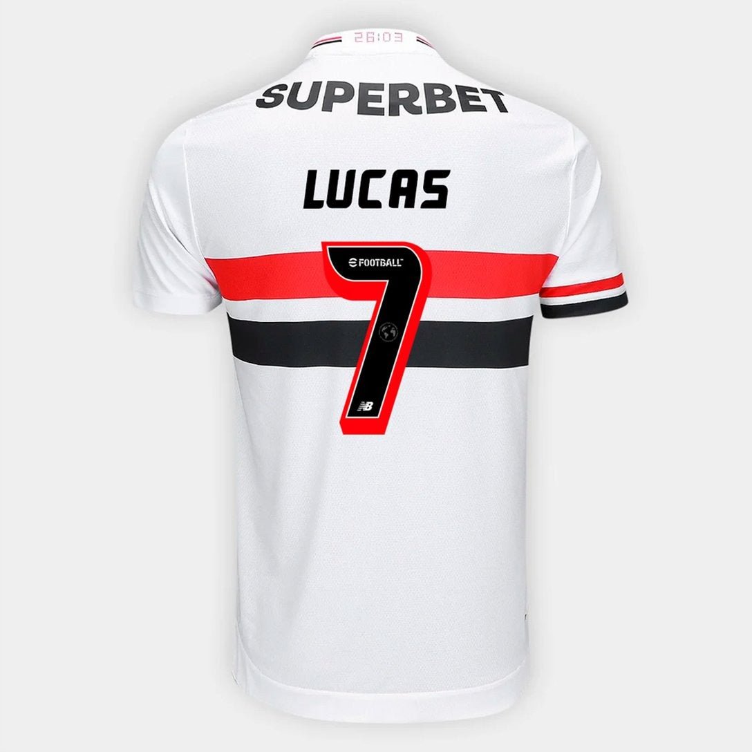 Camisa New Balance São Paulo 2025/26 I Lucas N° 7 - foto 1