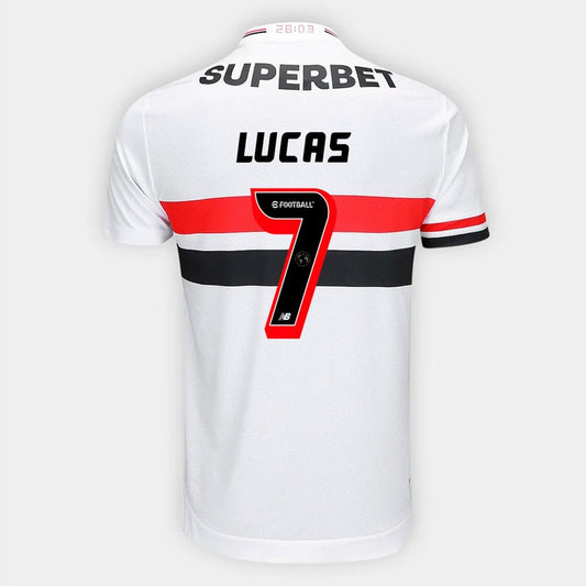 Camisa New Balance São Paulo 2025/26 I Lucas N° 7 - foto 1
