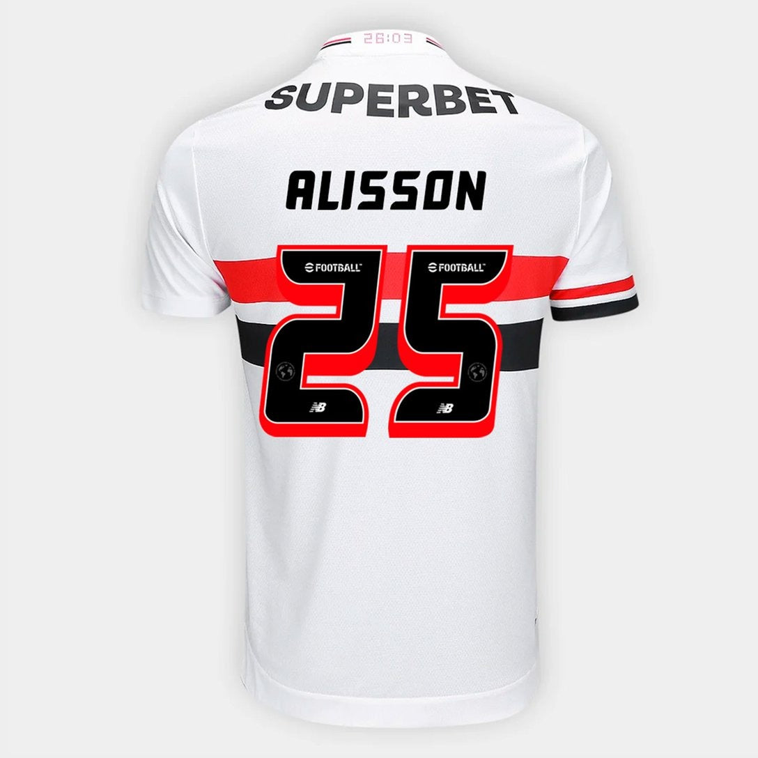 Camisa New Balance São Paulo 2025/26 I Alisson N° 25 - foto 1