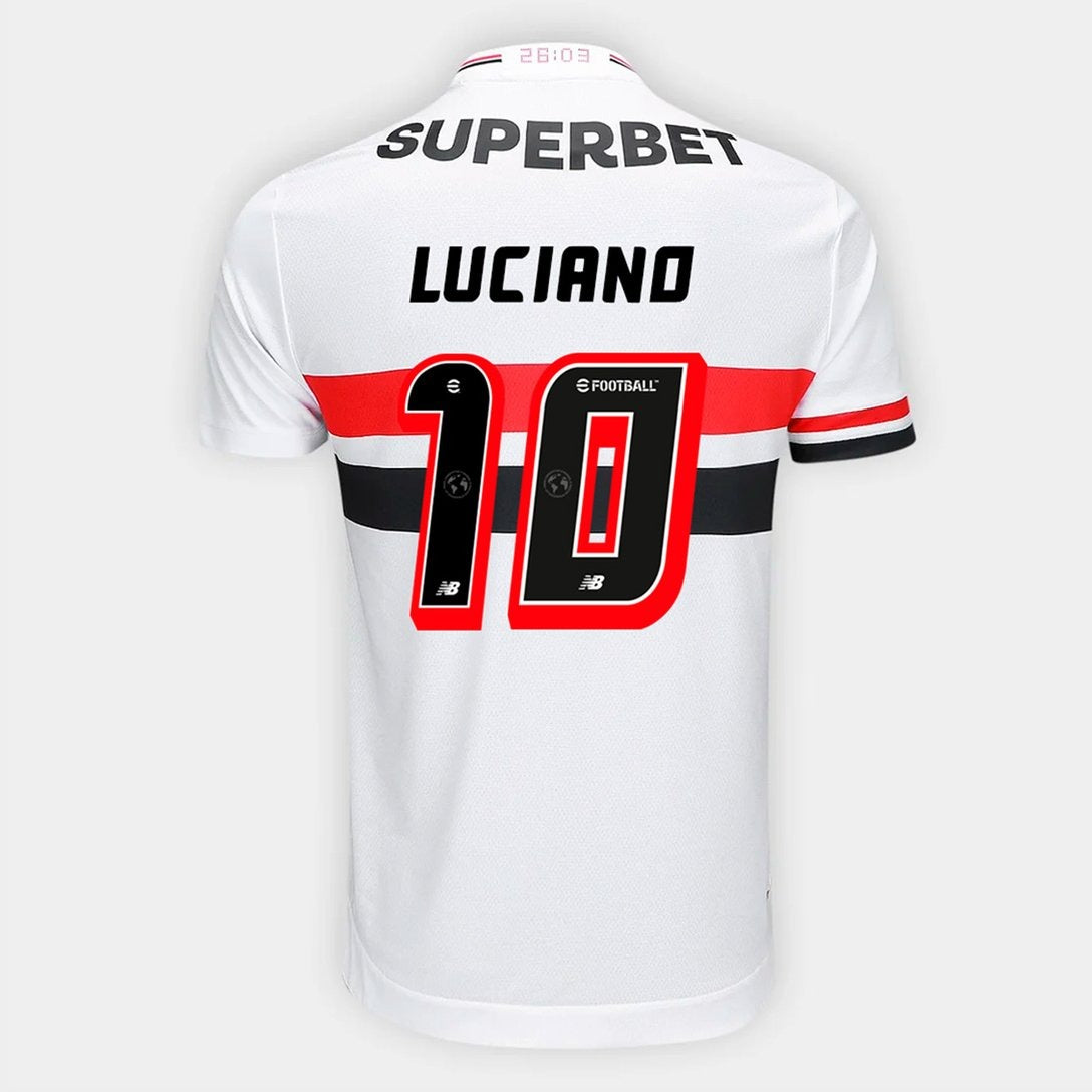 Camisa New Balance São Paulo 2025/26 I Luciano N° 10 - foto 1