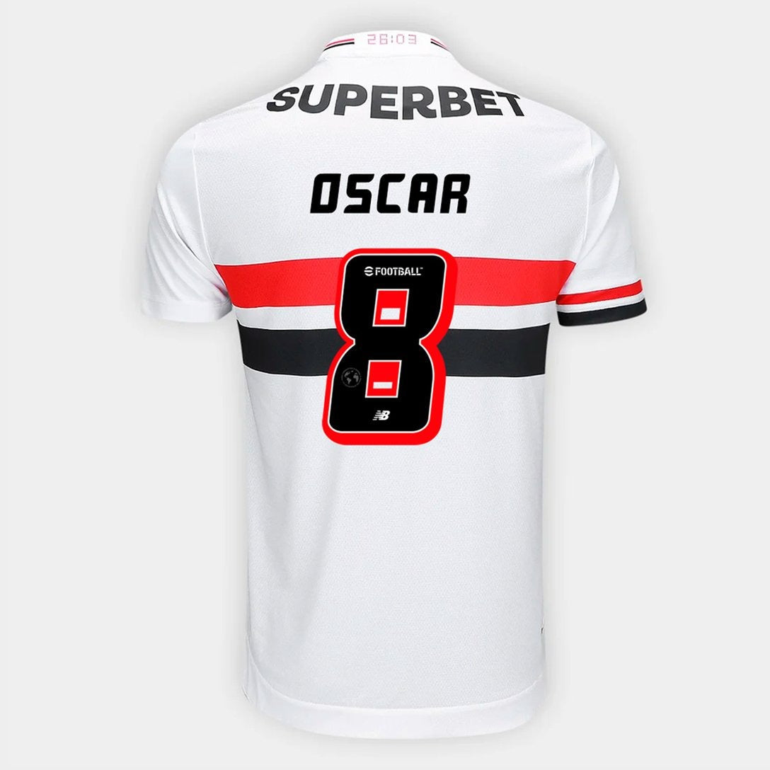 Camisa New Balance São Paulo 2025/26 I Oscar N° 8 - foto 1