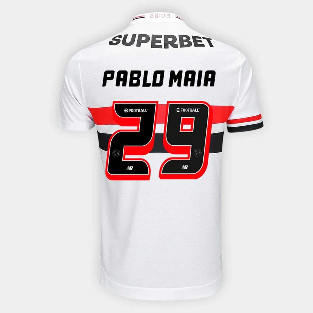 Camisa New Balance São Paulo 2025/26 I Pablo Maia N° 29 - foto 1