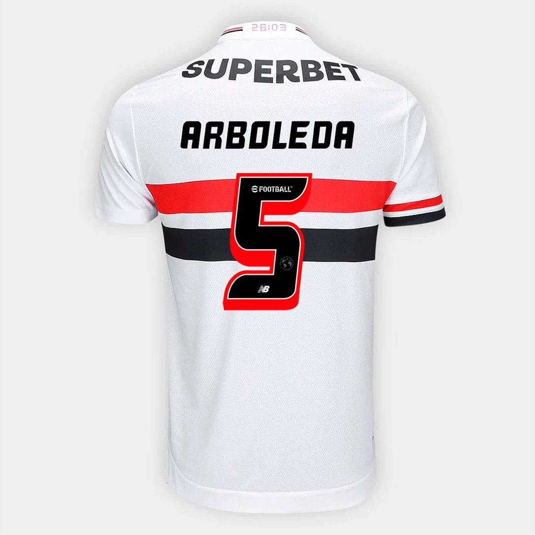 Camisa New Balance São Paulo 2025/26 I Arboleda N° 5 - foto 1