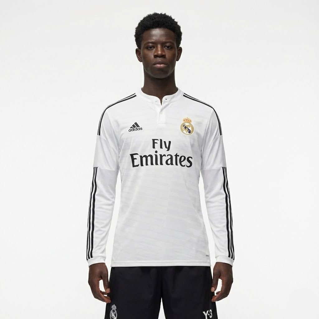 Camisa Retrô Real Madrid 2014/15 I Manga Longa - foto 1