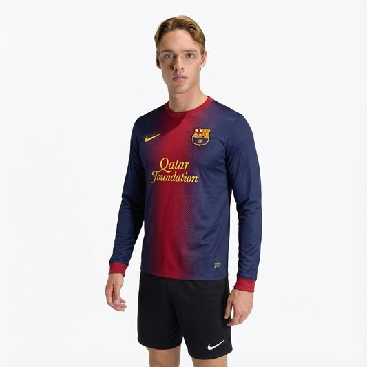 Camisa Retrô Barcelona 2012/13 I Manga Longa - foto 1