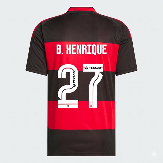 Camisa Adidas Flamengo 2026/27 I B. HENRIQUE N° 27 - foto 1