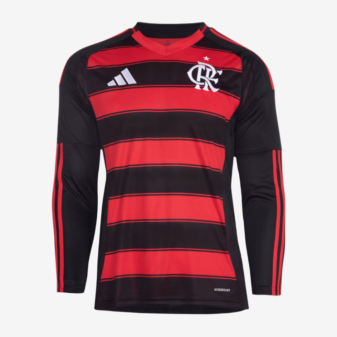 Camisa Manga Longa Adidas Flamengo 2025/26 I - foto 1