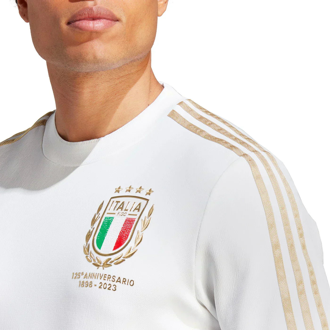 Camisa Adidas Itália 125th Anniversary - foto 5