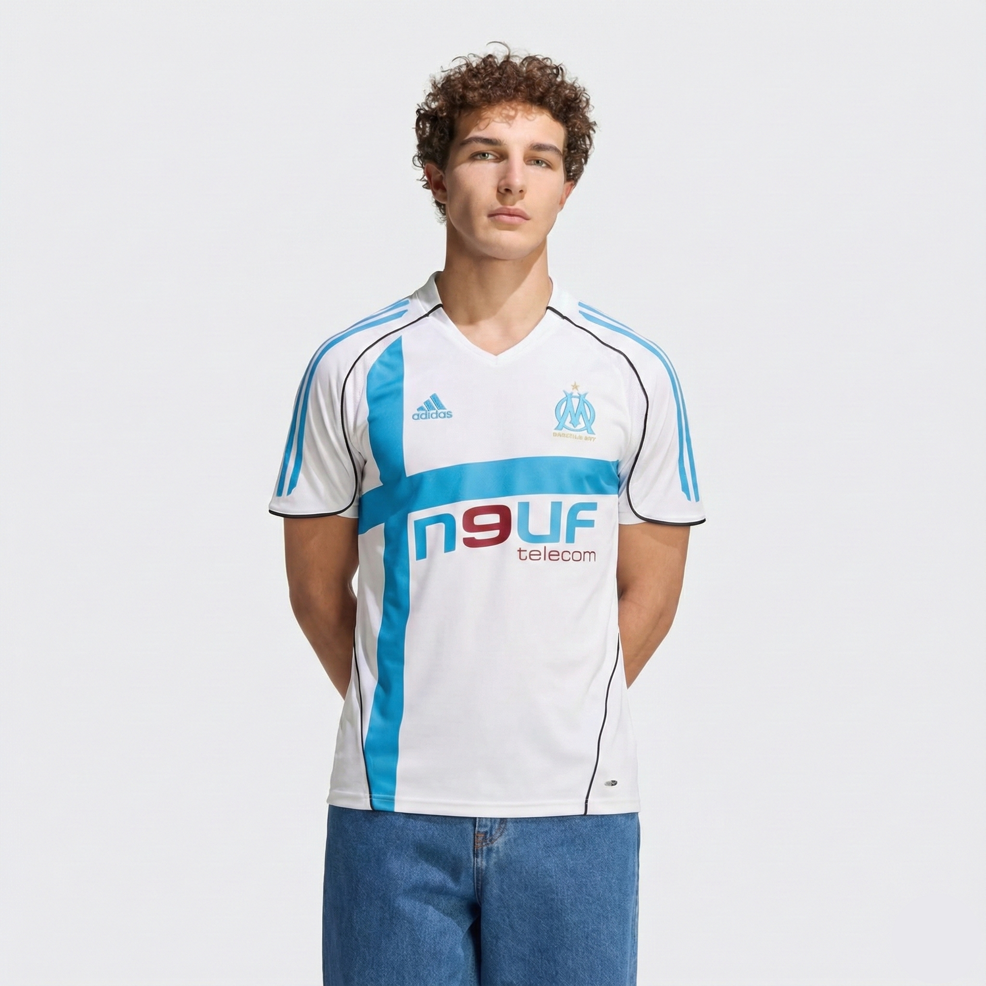 Camisa Olympique de Marseille Titular 05/06 - Versão Retro - foto 1
