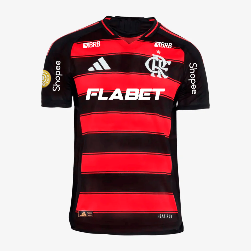 Camisa Adidas Flamengo 2025/26 I Authentic Com Patrocínios - foto 2