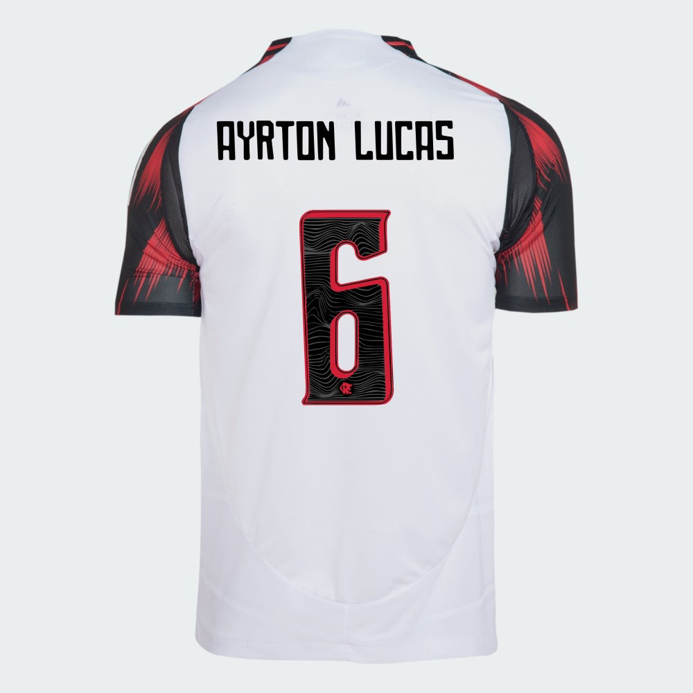Camisa Adidas Flamengo 2025/26 II AYRTON LUCAS N° 6 - foto 1