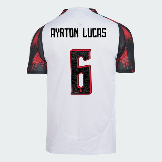 Camisa Adidas Flamengo 2025/26 II AYRTON LUCAS N° 6 - foto 1