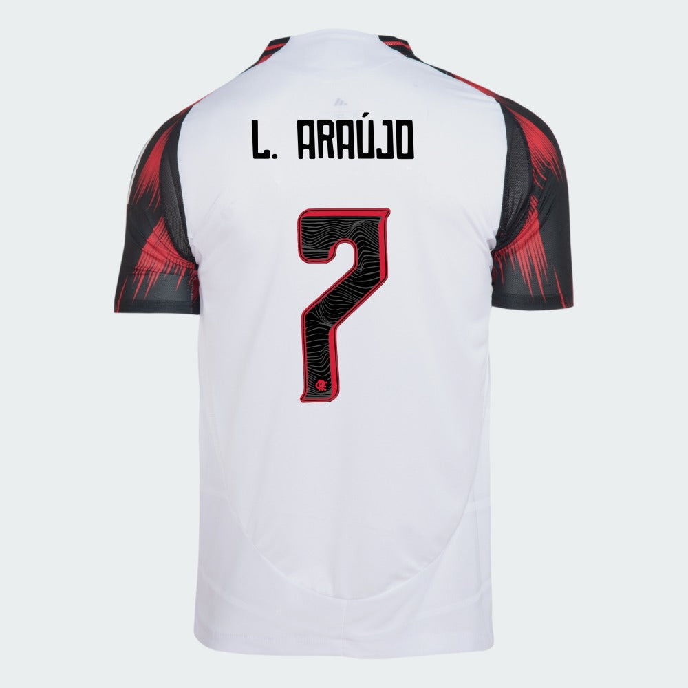 Camisa Adidas Flamengo 2025/26 II DE L. ARAÚJO N° 7 - foto 1