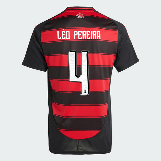 Camisa Adidas Flamengo 2025/26 I LÉO PEREIRA N° 4 - foto 1
