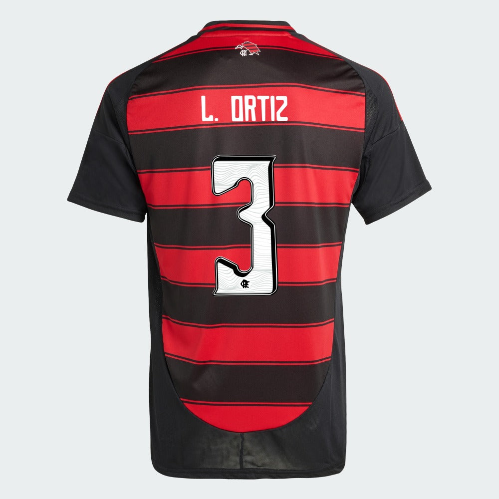 Camisa Adidas Flamengo 2025/26 I LÉO ORTIZ N° 3 - foto 1
