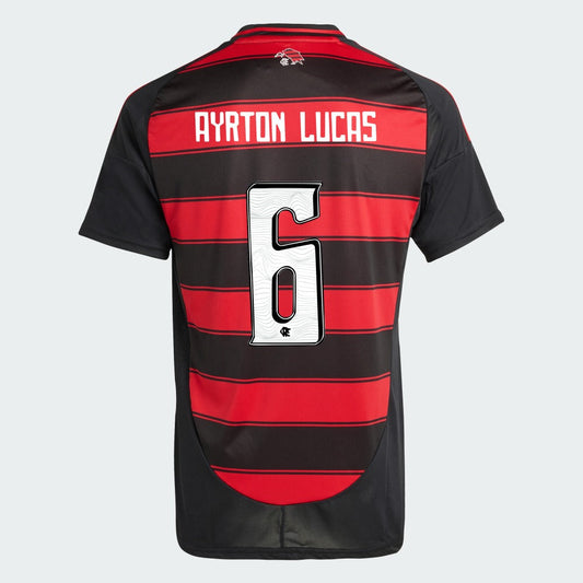 Camisa Adidas Flamengo 2025/26 I AYRTON LUCAS N° 6 - foto 1