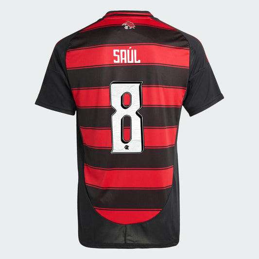 Camisa Adidas Flamengo 2025/26 I SAÚL N° 8 - foto 1