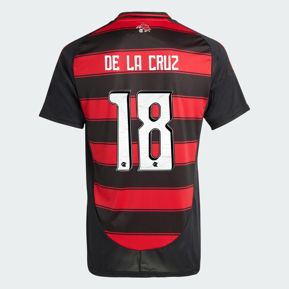 Camisa Adidas Flamengo 2025/26 I DE LA CRUZ N° 18 - foto 1