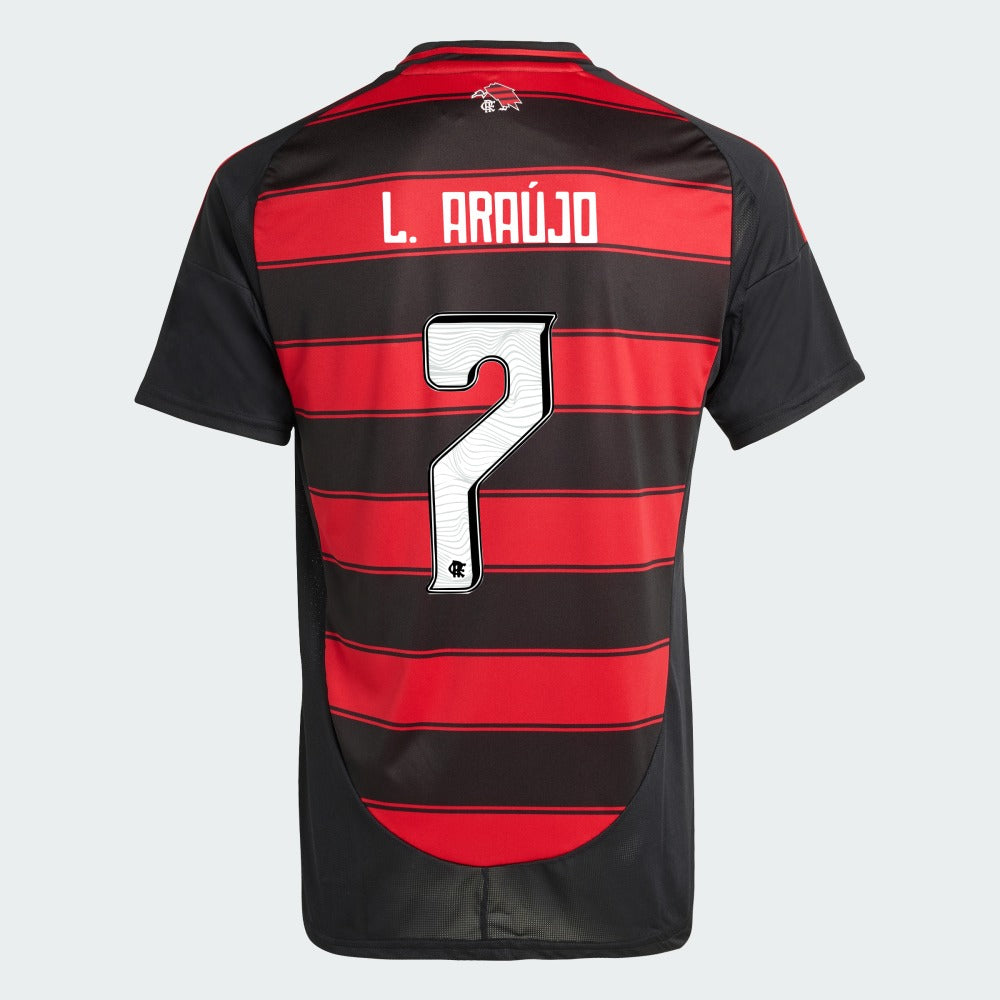 Camisa Adidas Flamengo 2025/26 I L. ARAÚJO N° 7 - foto 1