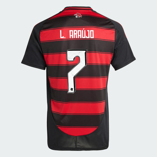 Camisa Adidas Flamengo 2025/26 I L. ARAÚJO N° 7 - foto 1