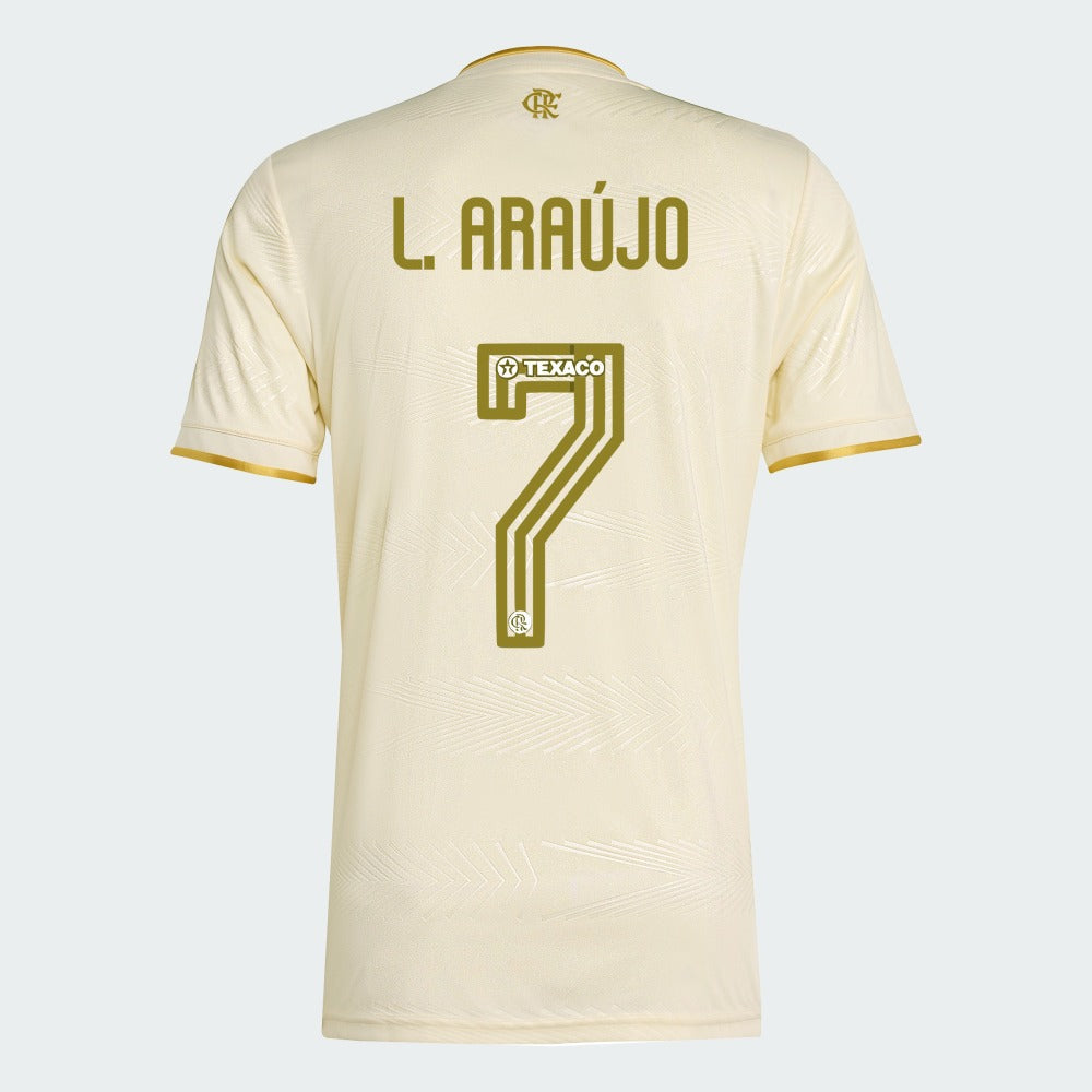 Camisa Adidas Flamengo 2025/26 III LUIZ ARAUJO N° 7 - foto 1