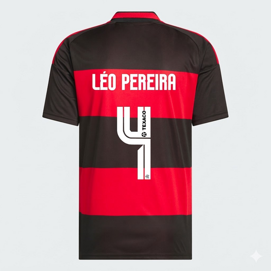 Camisa Adidas Flamengo 2026/27I LÉO PEREIRA N° 4 - foto 1