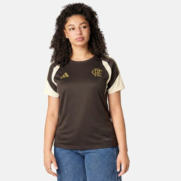 Camisa Flamengo Feminina 2026/27 Treino Marrom - foto 1