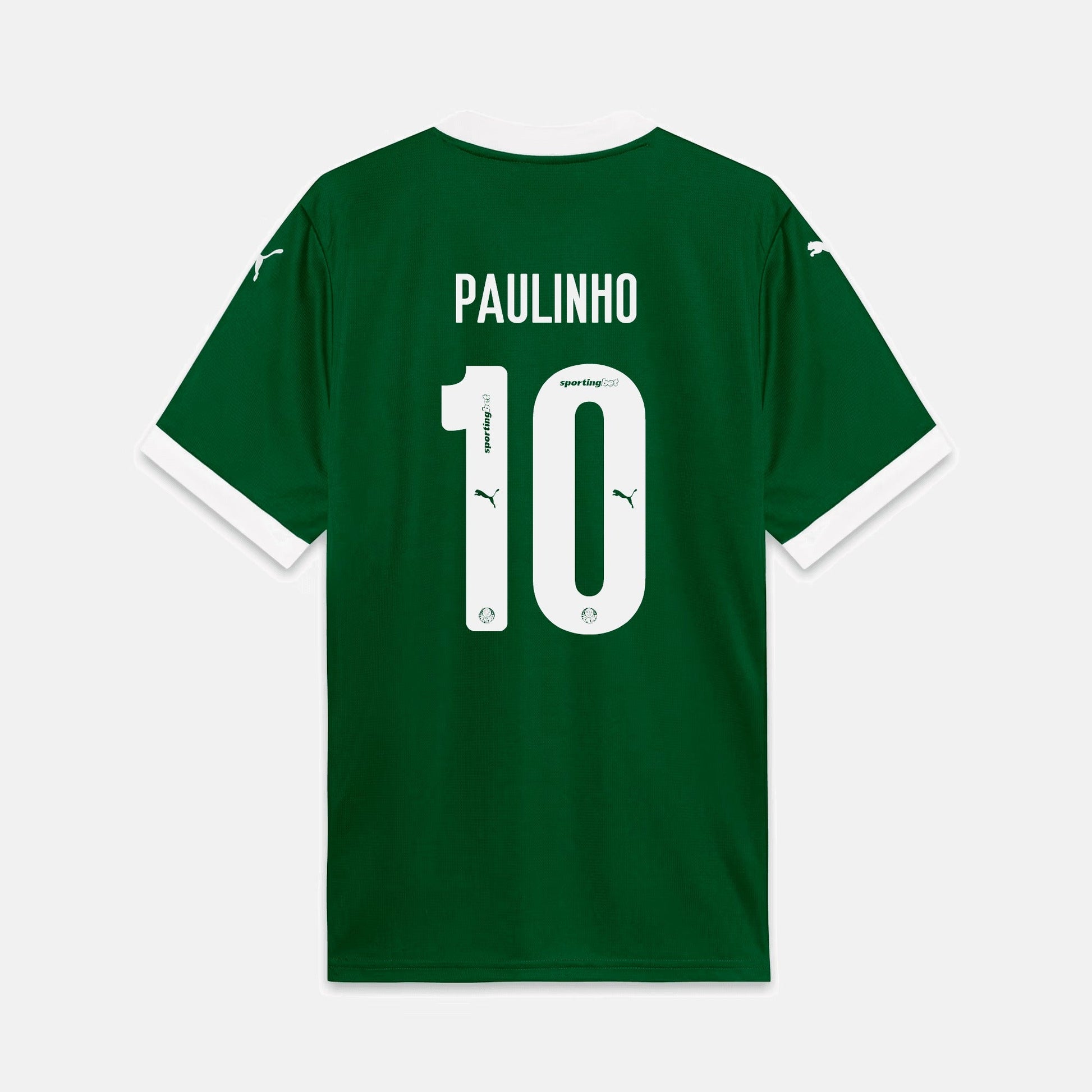 Camisa Puma Palmeiras 2025/26 I - Paulinho N° 10 - foto 1