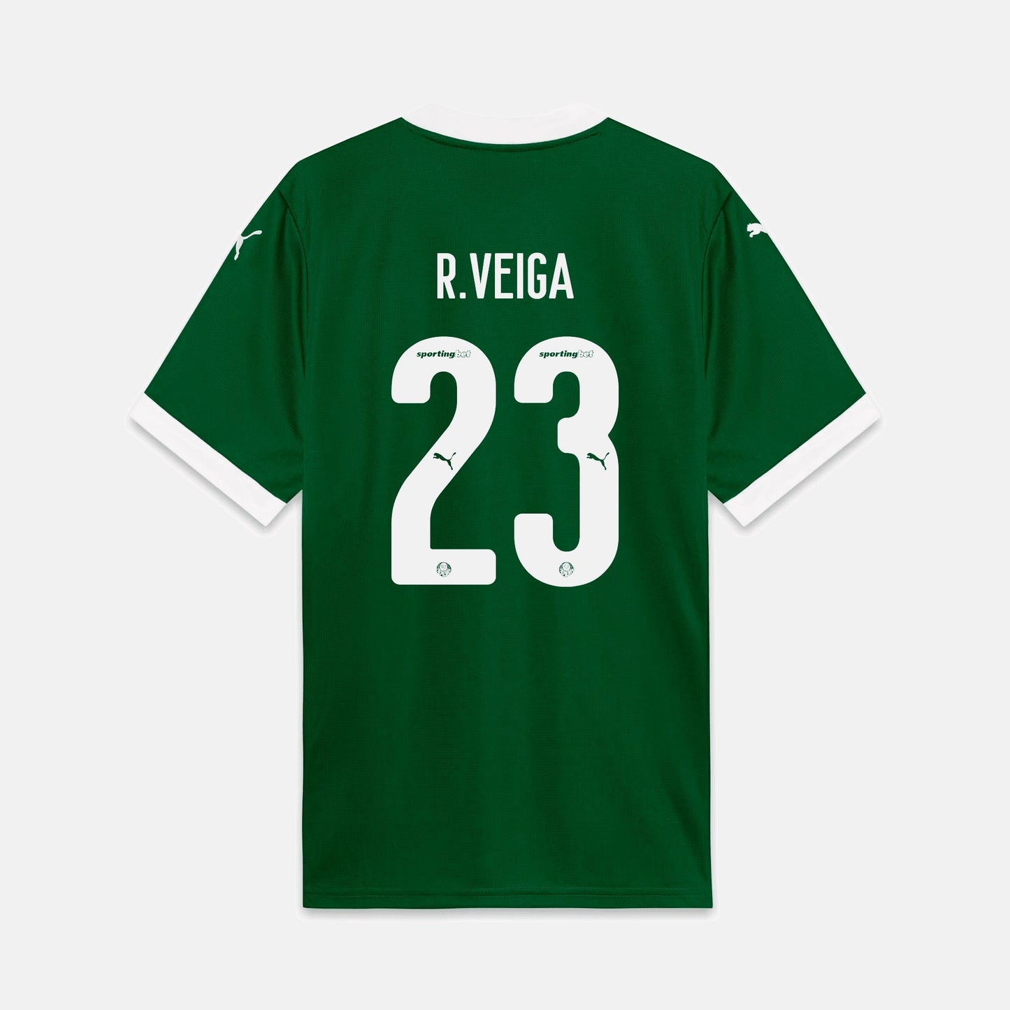 Camisa Puma Palmeiras 2025/26 I - R. Veiga N° 23 - foto 1